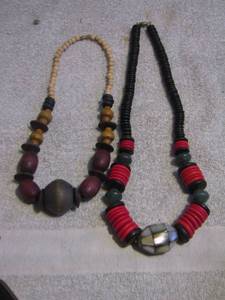 lot 196 image: BEADED NECKLACES X 2