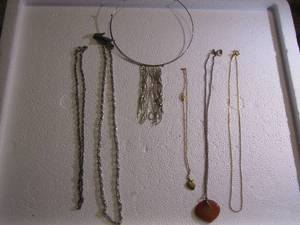 lot 203 image: 3 NECKLACES & 1 SWEATER CHAIN