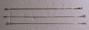 lot 239 image: 3 GOLD BRACELETS