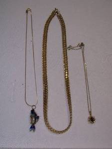 lot 227 image: 3 NECKLACES