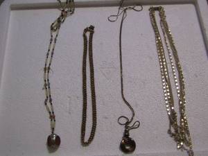 lot 255 image: 4 NECKLACES