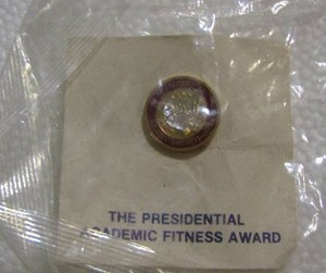 lot 329 image: PRESIDENTIAL FITNESS AWARD & IBM PINS