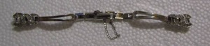 lot 356 image: VINTAGE KREISLER 10K COCKTAIL WATCH BRACELET BAND CLEAR STONES
