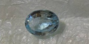 lot 350 image: AQUA MARINE 5.25 CAROT LOOSE STONE PEARL SHAPE