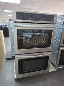 lot 15 image: NEW Frigidaire 30 Built-In Electric Double Wall Oven, Model LFET3026TFC Stainless Steel