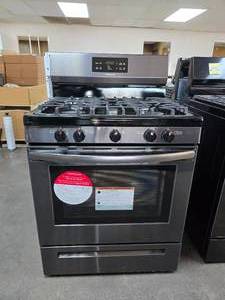 lot 37 image: NEW Frigidaire 30 5 Burner Gas Range, Model FFGF3054TD Stainless Steel