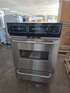 lot 26 image: NEW Brown 24 Built-In Gas Wall Oven, Model TTM721-2BKW Stainless Steel