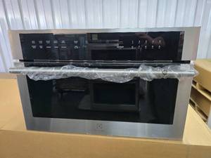 lot 32 image: NEW Electrolux 30 1.6 Cu. Ft. Built-In Microwave, Model EMBD3010ASB Stainless Steel