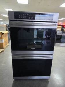 lot 68 image: NEW Frigidaire Gallery 30 Double Electric Wall Oven, Model FGET3066UF Stainless Steel