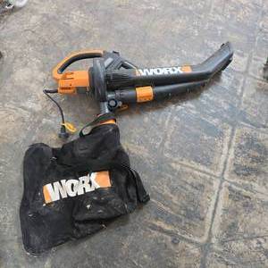 lot 124 image: Worx triVac WG500 Electric BlowerMulcherVac