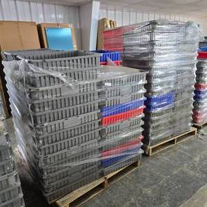 lot 142 image: Pallet of Akro-Grid Dividable Plastic Storage Boxes.  Approx 70 Per Pallet (QUANTITY 2 PALLETS)  (BID IS TIMES THE QAUNTITY SO YOU ARE BIDDING PER PALLET)