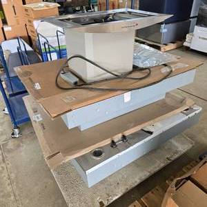 lot 178 image: Lot of 3 Over-The-Range Vent Hoods, All Stainless Steel