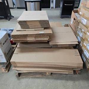 lot 202 image: Pallet Full of Misc Sized Boxes