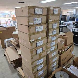 lot 205 image: MASSIVE Lot of GE Motors.  Includes 24 Boxes of Motors.  12 Motors Per Box.  288 Motors Total