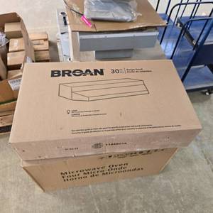 lot 162 image: NEW Broan 30 Stainless Steel Range Hood, Model F403004
