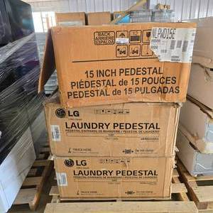 lot 167 image: Lot of 3 WasherDryer Pedestals