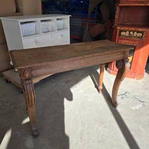 lot 175 image: Solid Wood Console Table