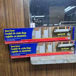 lot 246 image: Lot of 2 Space Saver Low Profile Dryer Vents