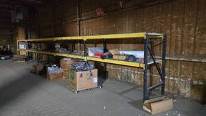 lot 286 image: 5 Sections of Industrial Racks.  Contents Not Included.  Buyer to dismantle.  Buyer must take all.