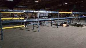 lot 289 image: 5 Sections of Industrial Racks.  Contents Not Included.  Buyer to dismantle.  Buyer must take all.