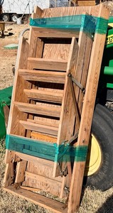 lot 49 image: Attic Access Door W Folding Ladder
