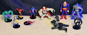 lot 114 image: Ten (10) Vintage Marvel &amp DC Super Heroes Action Figures