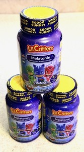 lot 136 image: Three (3) Bottles Lil Critters Melatonin 60 Gummies