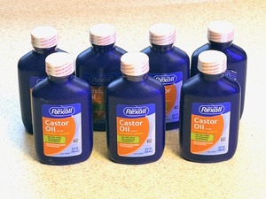 lot 137 image: Seven (7) 4oz Bottles of Rexall Castor Oil