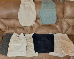 lot 171 image: Eight (8) Pair of Cargo Shorts -&nbspincluding Basix and Silvertab by Levis,&nbsp