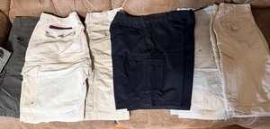 lot 172 image: Six (6) Pair of Cargo Shorts - Including Plugg, Austin Clothing, Olympic Uniforms, Sideout, &amp High Sierra