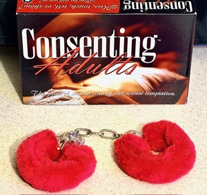lot 182 image: Consenting Adults Couples Game &amp Padded Handcuffs wKey