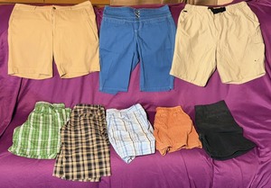 lot 217 image: Eight (8) Pair of Womens Shorts - Including Magellan, Lee, &amp Mossimo