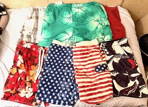 lot 264 image: Six (6) Pair of SwimtrunksShorts - Including Levis, Speedo, &amp RS Surf
