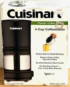 lot 98 image: Cuisinart 4-Cup Coffeemaker
