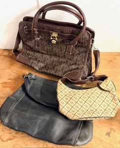 lot 267 image: Dooney Burke Purse, Wendy Keen Purse wMatching Pocketbook, &amp Fossil Purse WMatching Pocketbook(Authenticities Unknown)