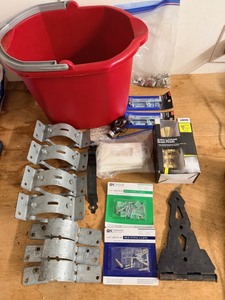 lot 287 image: Big Lot of Home Hardware - Including Simpson Strong-Ties, Entry Lockset, &amp Barrel Bolts