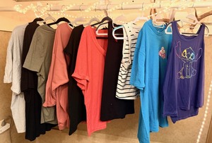 lot 295 image: Ten (10) Short Sleeve Womens T-Shirts - Including Blessed Girl &amp Disney Pride