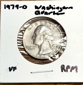 lot 325 image: 1978-D Washington Quarter RepunchedFilled in Mint Mark Error
