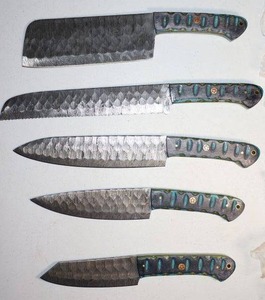 Damascus steel kitchen Knife set