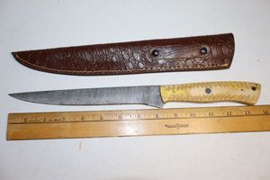 lot 176 image: New - Damascus steel fillet knife