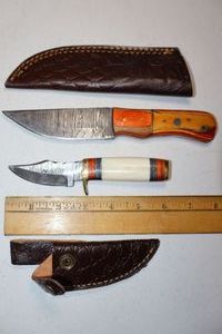 lot 180 image: New - Damascus steel hunting knives