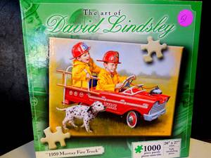 lot 51 image: Karmen International David Lindsey 1959 Murray Fire Truck 1,000 Piece Puzzle