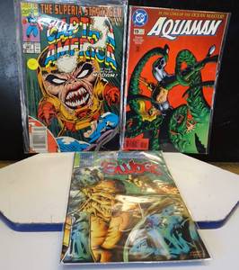 lot 74 image: LOT OF 3 COMIC BOOKS AS SHOWN