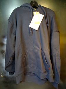 lot 93 image: $$$ Portwest Mens FR708 FR Heavyweight Hooded Sweatshirt Navy XXL - NEW