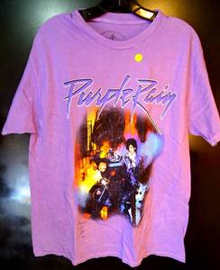 lot 118 image: AUTHENTIC The Prince Estate Purple Motorcycle T-Shirt - 100% Cotton Size Large