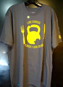 lot 144 image: BLIZZARD OVERWATCH I LIKE EXERCISE T-SHIRT SIZE LARGE $$ - NEW WO TAGS