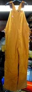 lot 151 image: MENS DICKIES MUSTARD OVERALLS - AS NEW