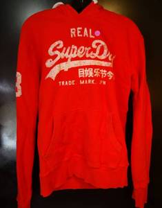 lot 163 image: $$$ NEW WO TAGS - SUPERDRY VINTAGE LOGO HERITAGE HOODIE - SIZE MED