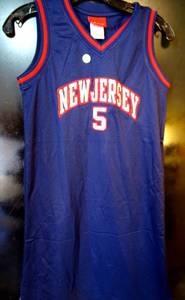 lot 176 image: NEW WO TAGS - Reebok New Jersey Nets JASON KIDD #5 Sewn Jersey Style Womens Dress SMALL $$