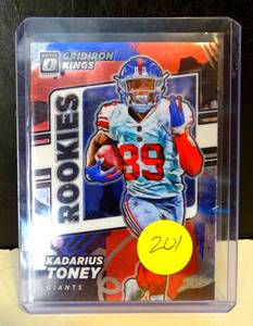 lot 201 image: Kadarius Toney - 2021 Donruss Rookie Gridiron Kings #RGK-KTO New York Giants